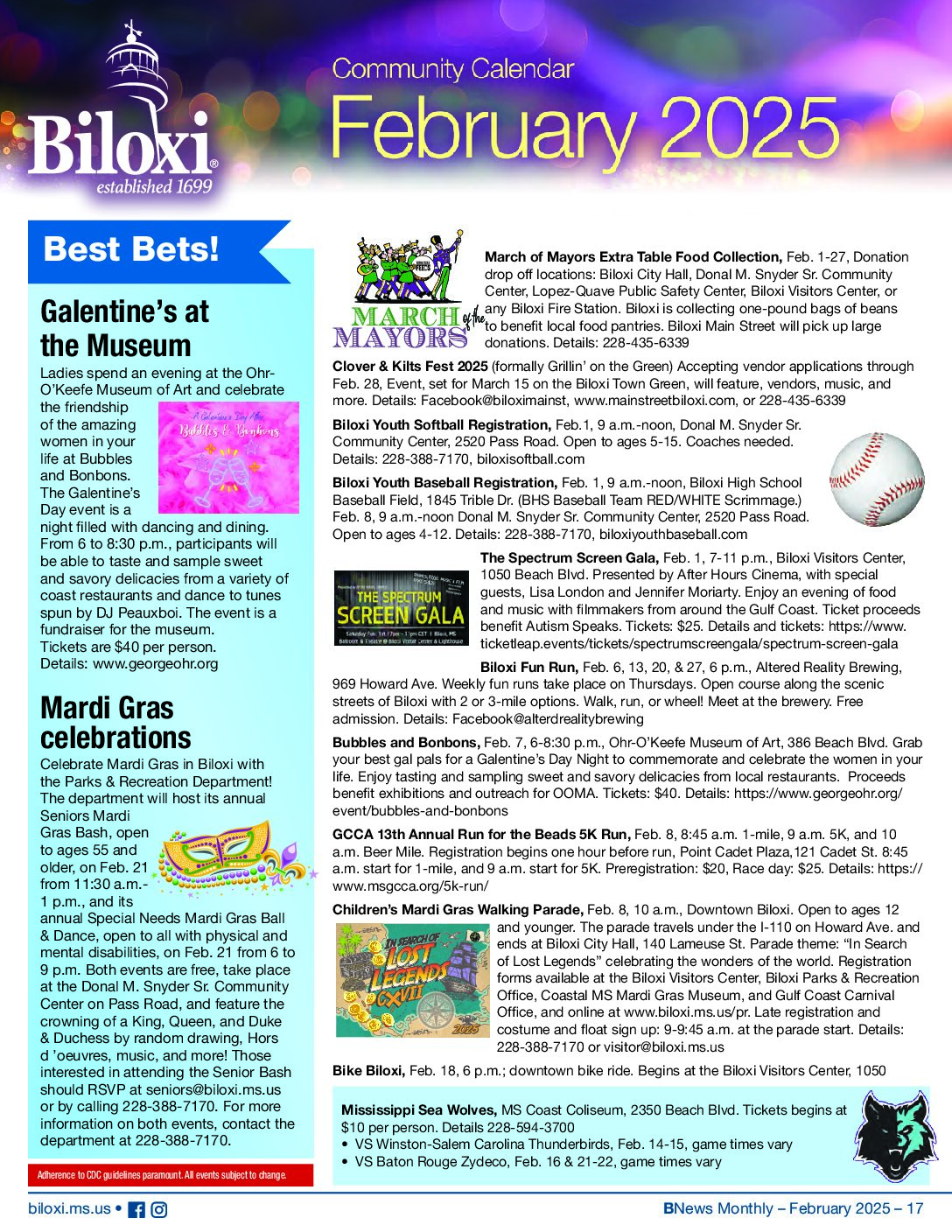 Febraury 2025 calendar